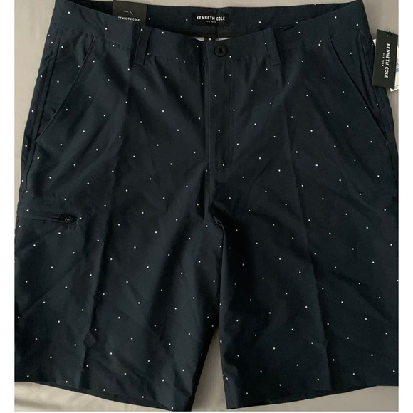 Kenneth Cole Men's Star Print Tech Cargo Shorts - Navy, Size 38 * MS33 - Picture 2 of 8